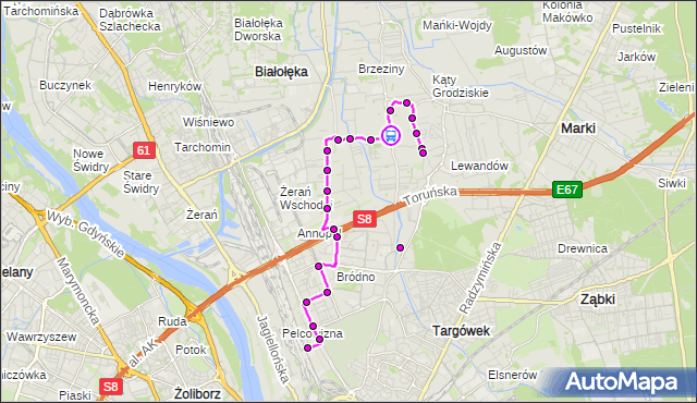 Rozkład jazdy autobusu 204 na przystanku Juranda ze Spychowa 02. ZTM Warszawa na mapie Targeo