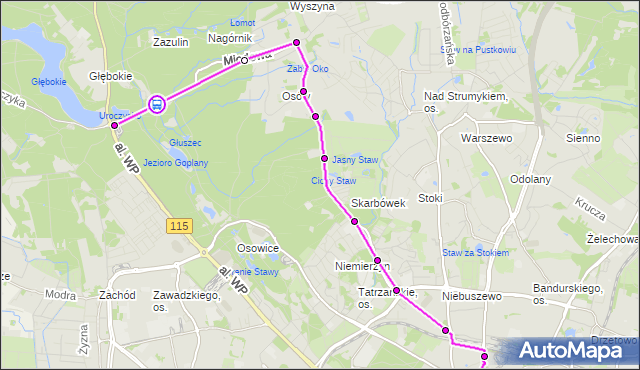 Rozkład jazdy autobusu 51 na przystanku Miodowa Leśniczówka nż 11. ZDiTM Szczecin na mapie Targeo