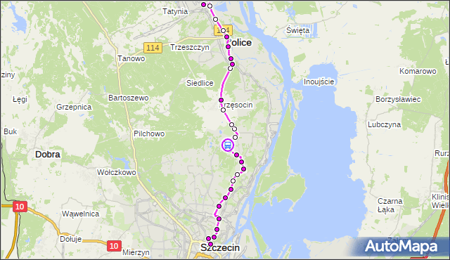 Rozkład jazdy autobusu 101 na przystanku Ludgardy 12. ZDiTM Szczecin na mapie Targeo