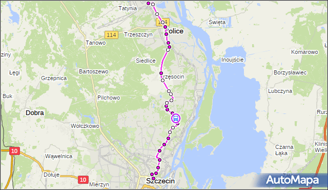 Rozkład jazdy autobusu 101 na przystanku Nehringa 21. ZDiTM Szczecin na mapie Targeo