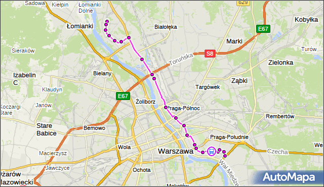 Rozkład jazdy autobusu 509 na przystanku Abrahama 01. ZTM Warszawa na mapie Targeo