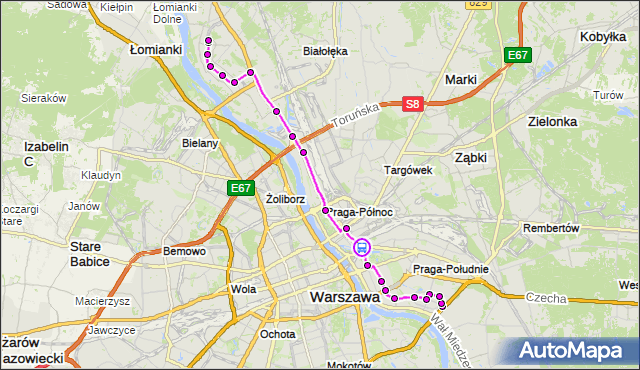 Rozkład jazdy autobusu 509 na przystanku al.Zieleniecka 02. ZTM Warszawa na mapie Targeo