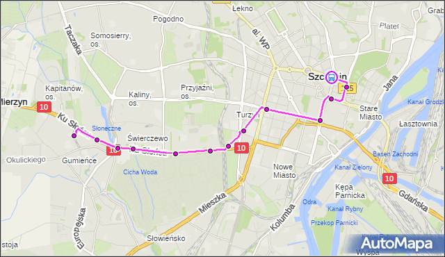 Rozkład jazdy tramwaju 10 na przystanku Plac Rodła 42. ZDiTM Szczecin na mapie Targeo