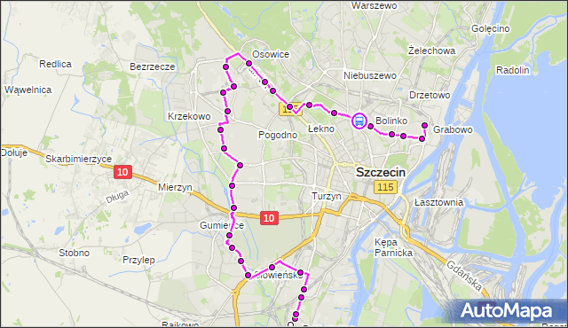 Rozkład jazdy autobusu 53 na przystanku Kołłątaja 21. ZDiTM Szczecin na mapie Targeo