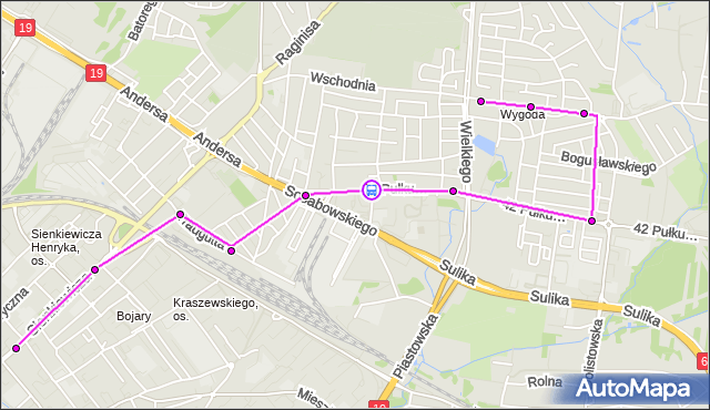 Rozkład jazdy autobusu 18 na przystanku 42. PUŁKU PIECHOTY/ROBOTNICZA. BKM na mapie Targeo