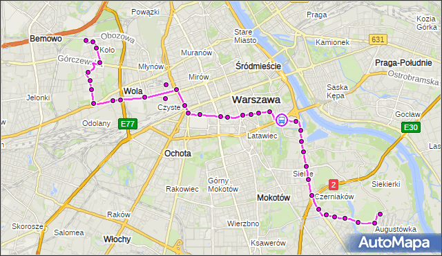 Rozkład jazdy autobusu 159 na przystanku Rozbrat 06. ZTM Warszawa na mapie Targeo