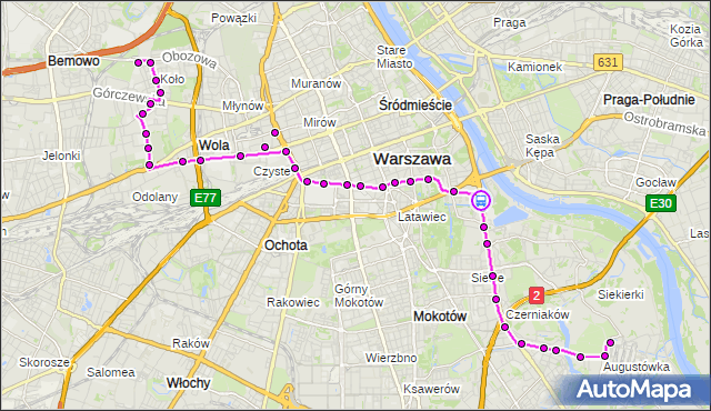 Rozkład jazdy autobusu 159 na przystanku Legia-Stadion 01. ZTM Warszawa na mapie Targeo