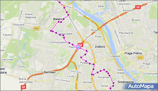 Rozkład jazdy autobusu N41 na przystanku Park Olszyna 02. ZTM Warszawa na mapie Targeo