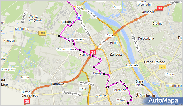 Rozkład jazdy autobusu N41 na przystanku Przy Agorze 02. ZTM Warszawa na mapie Targeo