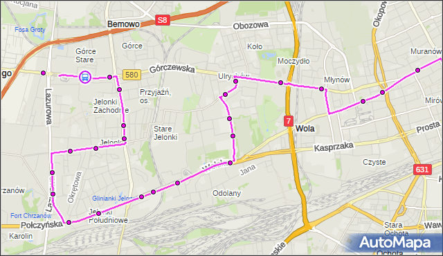 Rozkład jazdy autobusu N42 na przystanku Klemensiewicza 02. ZTM Warszawa na mapie Targeo