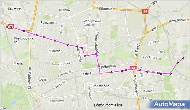 Rozkład jazdy tramwaju 5 na przystanku Kilińskiego - Pomorska. MPKLodz na mapie Targeo