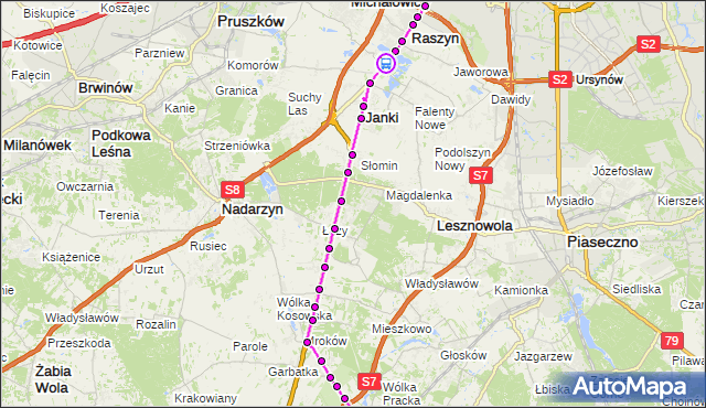 Rozkład jazdy autobusu 728 na przystanku Puchały 01. ZTM Warszawa na mapie Targeo