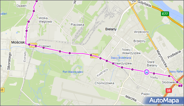 Rozkład jazdy autobusu 110 na przystanku Bielany-Ratusz 01. ZTM Warszawa na mapie Targeo