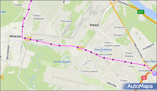Rozkład jazdy autobusu 110 na przystanku Metro Marymont 11. ZTM Warszawa na mapie Targeo