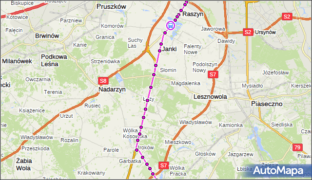 Rozkład jazdy autobusu 728 na przystanku Puchały 02. ZTM Warszawa na mapie Targeo