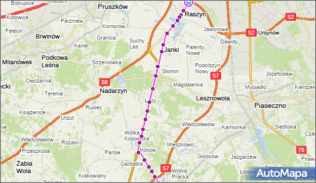 Rozkład jazdy autobusu 728 na przystanku Stoicka 02. ZTM Warszawa na mapie Targeo
