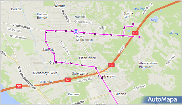 Rozkład jazdy autobusu 161 na przystanku PKP Radość 06. ZTM Warszawa na mapie Targeo