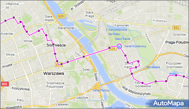 Rozkład jazdy autobusu 111 na przystanku Adampolska 02. ZTM Warszawa na mapie Targeo