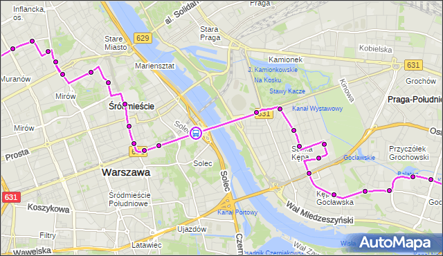 Rozkład jazdy autobusu 111 na przystanku most Poniatowskiego 02. ZTM Warszawa na mapie Targeo