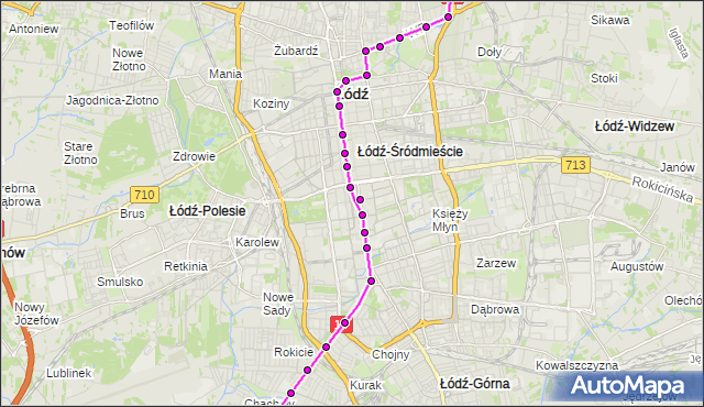 Rozkład jazdy tramwaju 6 na przystanku Pabianicka - Wólczańska. MPKLodz na mapie Targeo
