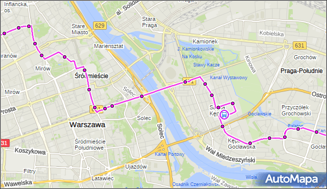 Rozkład jazdy autobusu 111 na przystanku Brazylijska 01. ZTM Warszawa na mapie Targeo