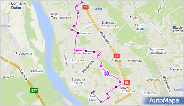 Rozkład jazdy autobusu 211 na przystanku Ćmielowska 01. ZTM Warszawa na mapie Targeo