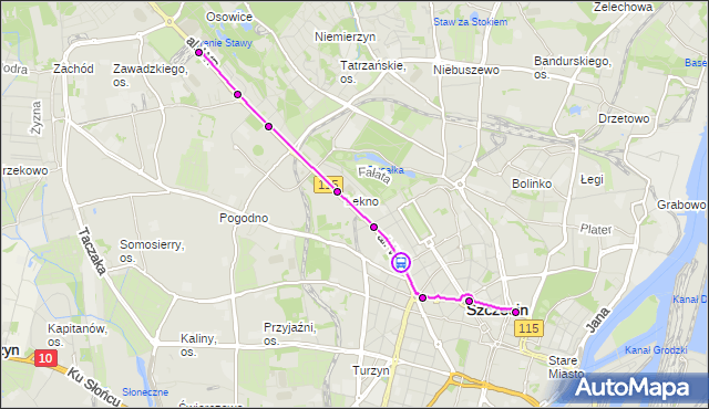 Rozkład jazdy tramwaju 10 na przystanku Felczaka 12. ZDiTM Szczecin na mapie Targeo