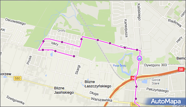 Rozkład jazdy autobusu 149 na przystanku Fort Blizne 02. ZTM Warszawa na mapie Targeo
