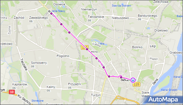 Rozkład jazdy tramwaju 10 na przystanku Plac Rodła 24. ZDiTM Szczecin na mapie Targeo