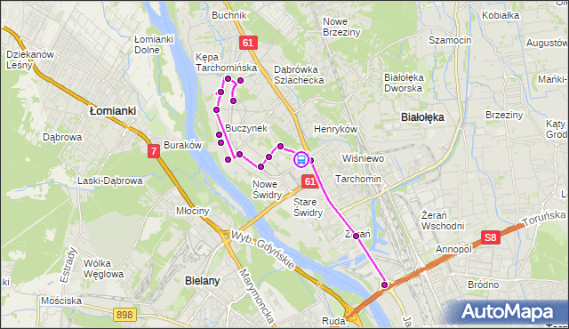 Rozkład jazdy autobusu 516 na przystanku Ceramiczna 01. ZTM Warszawa na mapie Targeo