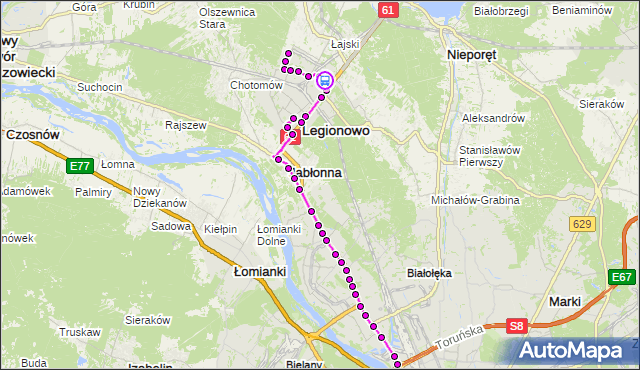 Rozkład jazdy autobusu 731 na przystanku al.Sybiraków 01. ZTM Warszawa na mapie Targeo