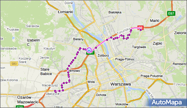 Rozkład jazdy autobusu 112 na przystanku Metro Słodowiec 03. ZTM Warszawa na mapie Targeo