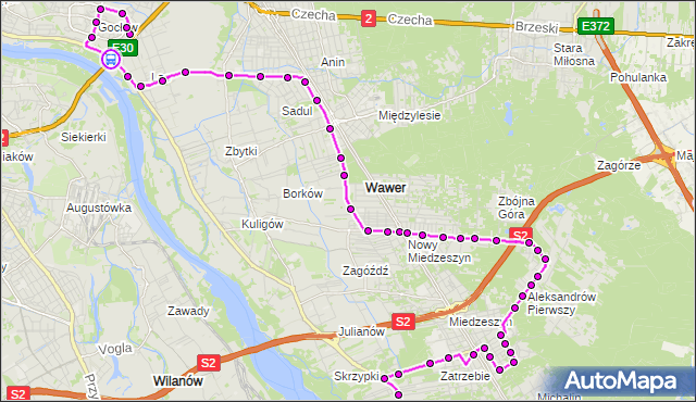 Rozkład jazdy autobusu 213 na przystanku most Siekierkowski 01. ZTM Warszawa na mapie Targeo