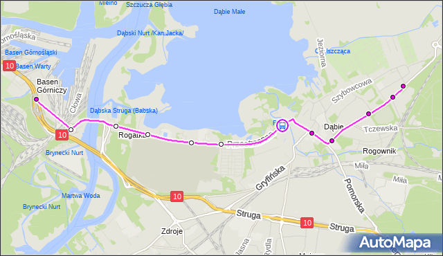 Rozkład jazdy autobusu 56 na przystanku Przybrzeżna nż 11. ZDiTM Szczecin na mapie Targeo