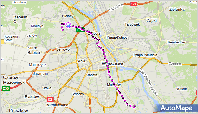 Rozkład jazdy autobusu 116 na przystanku Andersena 02. ZTM Warszawa na mapie Targeo