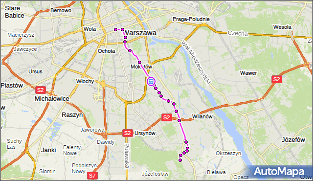 Rozkład jazdy autobusu 519 na przystanku Czarnomorska 01. ZTM Warszawa na mapie Targeo