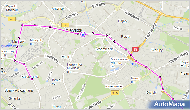 Rozkład jazdy autobusu 2 na przystanku MALMEDA/LIPOWA. BKM na mapie Targeo