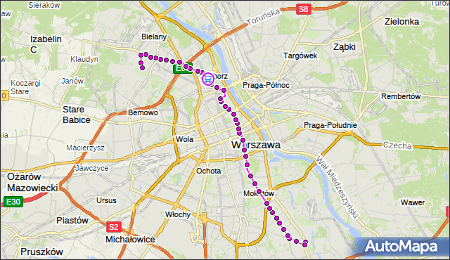 Rozkład jazdy autobusu 116 na przystanku pl.Inwalidów 02. ZTM Warszawa na mapie Targeo