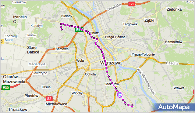 Rozkład jazdy autobusu 116 na przystanku św.Bonifacego 02. ZTM Warszawa na mapie Targeo