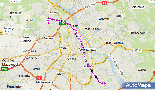Rozkład jazdy autobusu 116 na przystanku Kapitulna 01. ZTM Warszawa na mapie Targeo