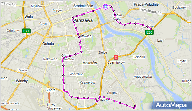 Rozkład jazdy autobusu 117 na przystanku rondo Waszyngtona 02. ZTM Warszawa na mapie Targeo