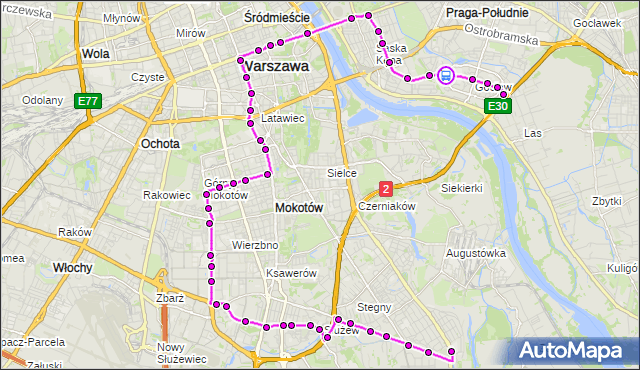 Rozkład jazdy autobusu 117 na przystanku Abrahama 02. ZTM Warszawa na mapie Targeo