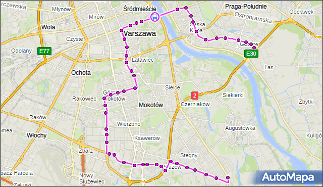 Rozkład jazdy autobusu 117 na przystanku most Poniatowskiego 02. ZTM Warszawa na mapie Targeo