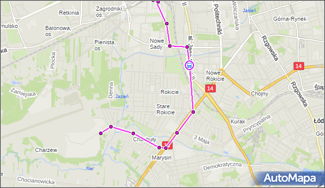Rozkład jazdy autobusu 62 na przystanku Jana Pawła II - Rogozińskiego. MPKLodz na mapie Targeo