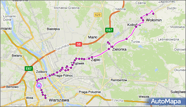Rozkład jazdy autobusu N62 na przystanku Anielewicza 02. ZTM Warszawa na mapie Targeo