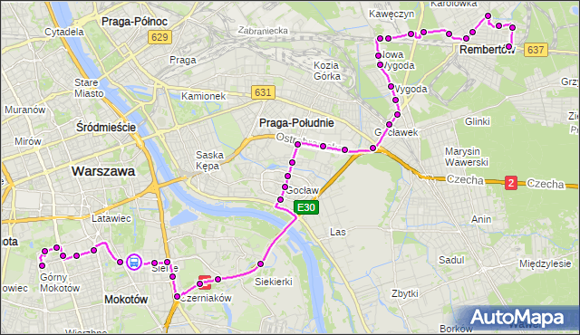 Rozkład jazdy autobusu 168 na przystanku Stępińska 02. ZTM Warszawa na mapie Targeo