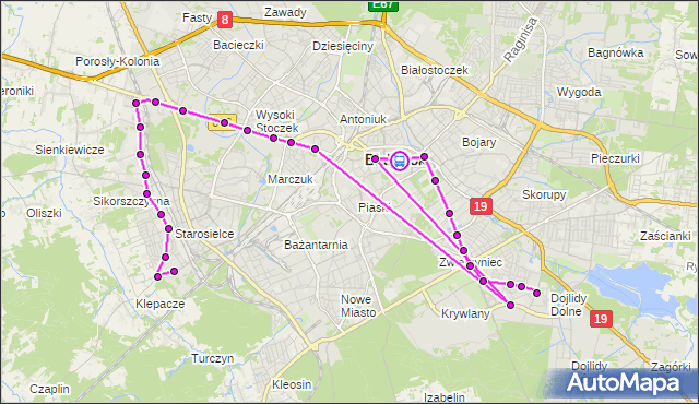 Rozkład jazdy autobusu 4 na przystanku MALMEDA/ZAMENHOFA. BKM na mapie Targeo
