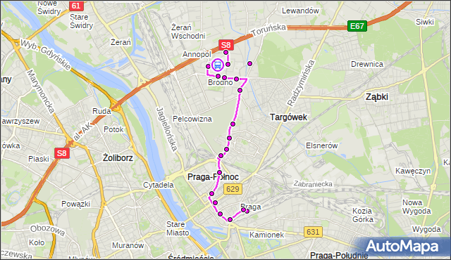 Rozkład jazdy autobusu 169 na przystanku Klub Lira 02. ZTM Warszawa na mapie Targeo