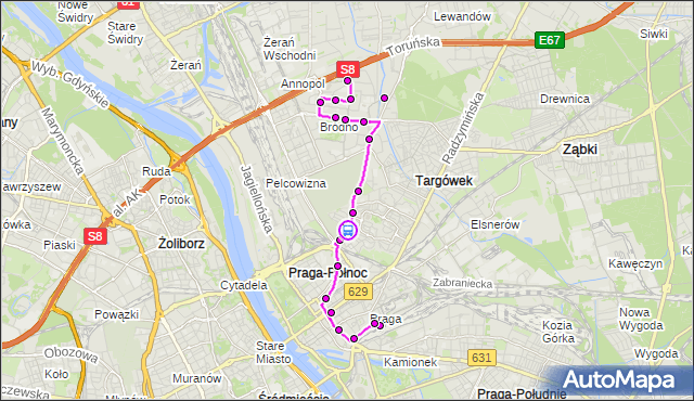 Rozkład jazdy autobusu 169 na przystanku Rogowska 02. ZTM Warszawa na mapie Targeo