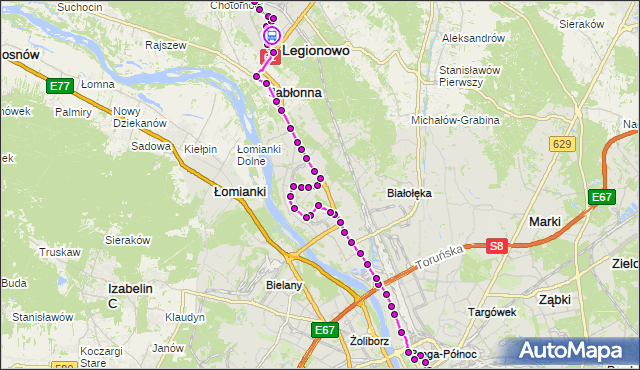 Rozkład jazdy autobusu N63 na przystanku 3 Maja 02. ZTM Warszawa na mapie Targeo
